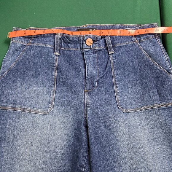 1822 jeans size 14 EUC cool-looking front patch pockets - Picture 7 of 9